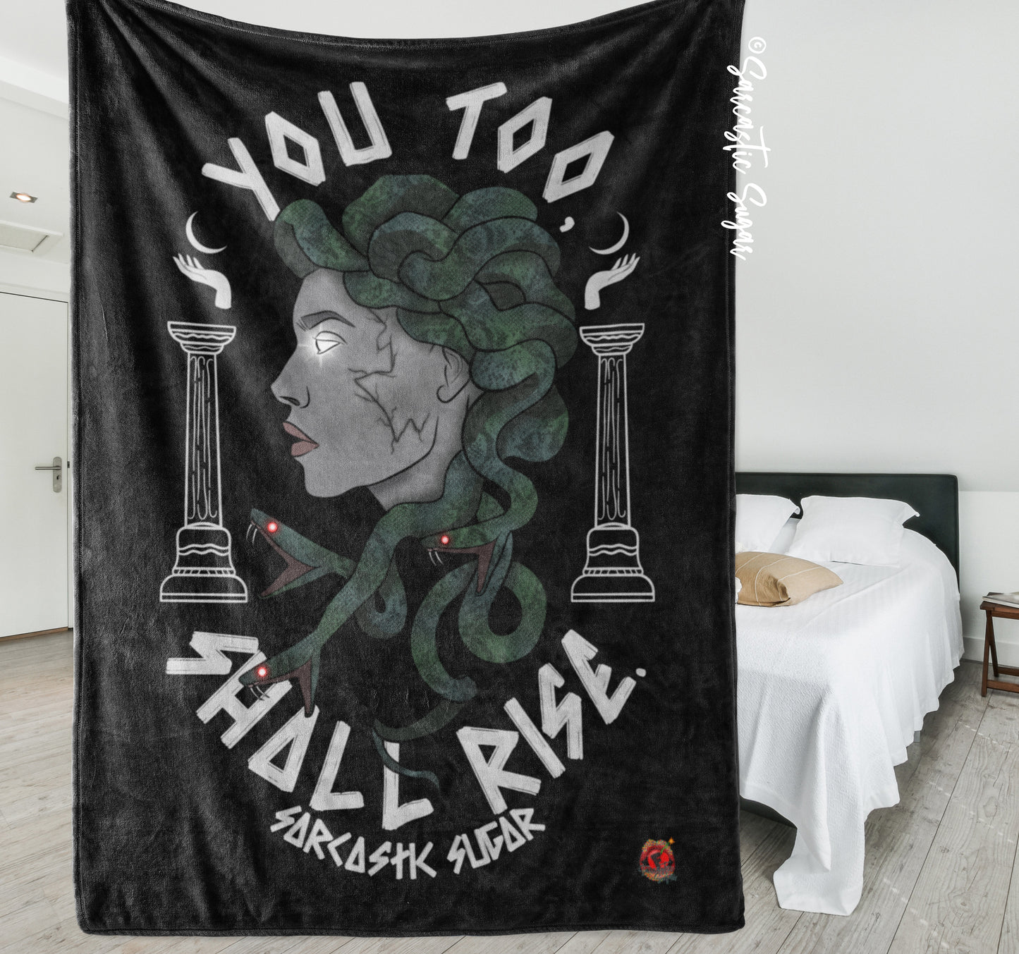 You Too, Shall Rise.  - Mink Blanket - Made to Order