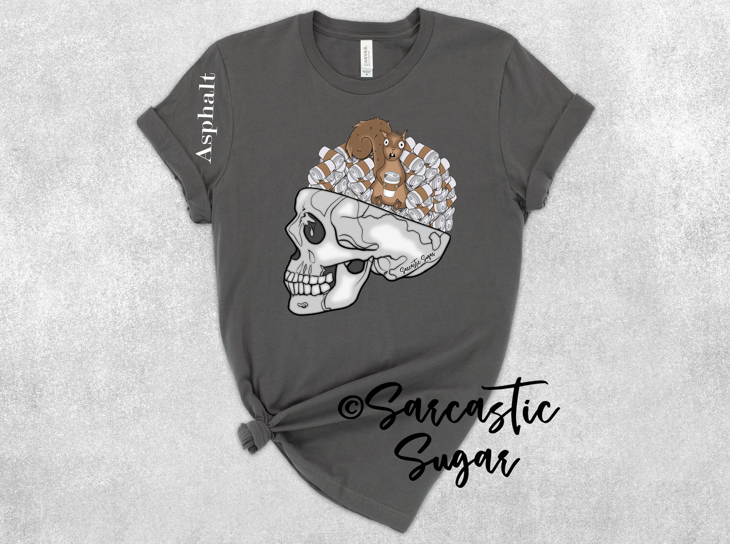 Squirrel Brain Coffee Addict  - Shirt - Exclusive Design - Made to Order