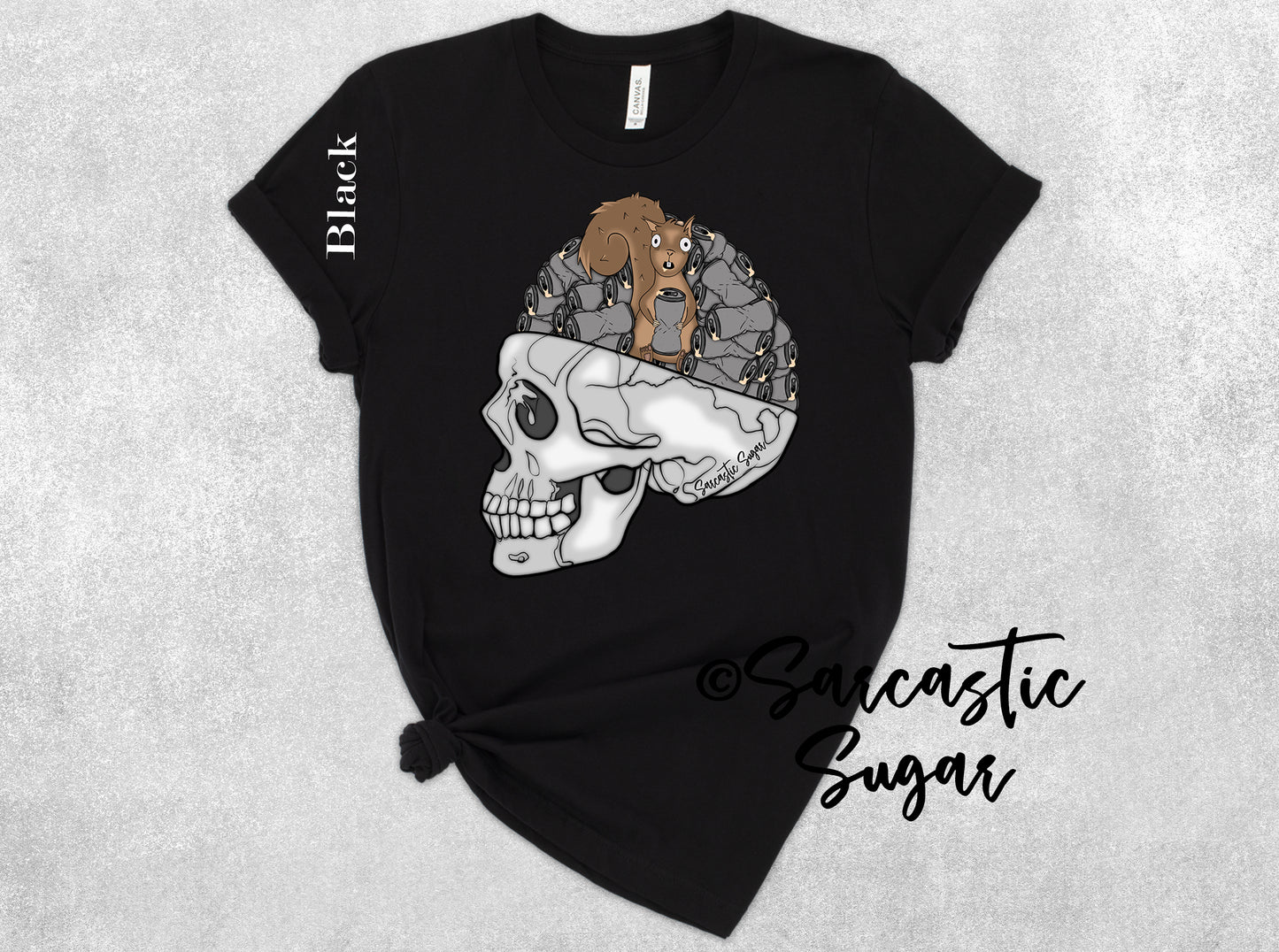 Squirrel Brain Caffeine Addict  - Shirt - Exclusive Design - Made to Order