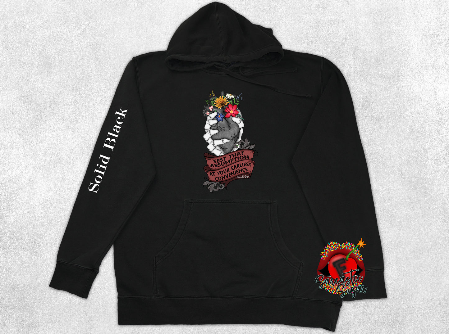 Test that Assumption - Hoodies - Exclusive Design - Made to Order