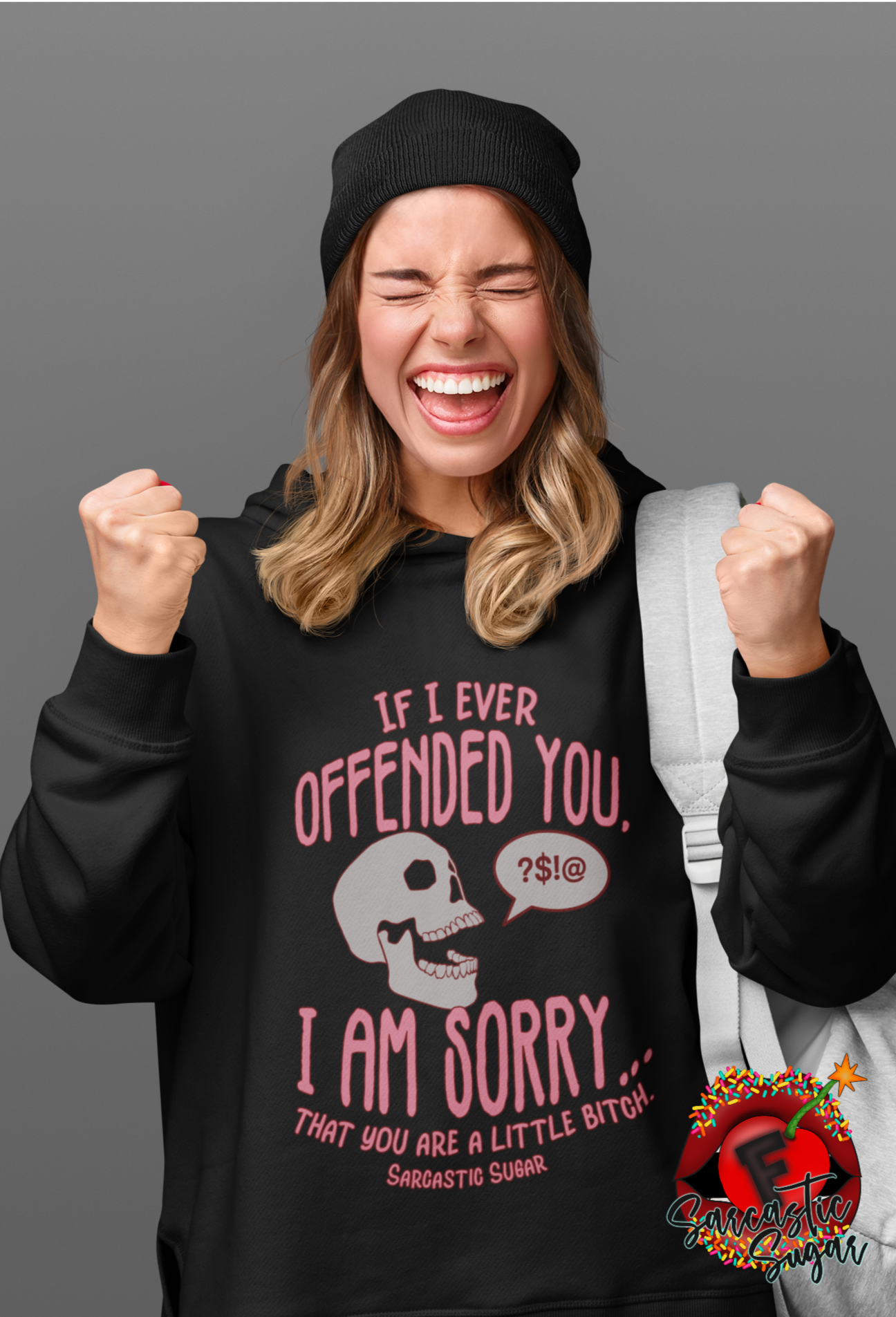 If I have Offended you I am Sorry... That you are a little Bitch. - Hoodies - Exclusive Design - Made to Order