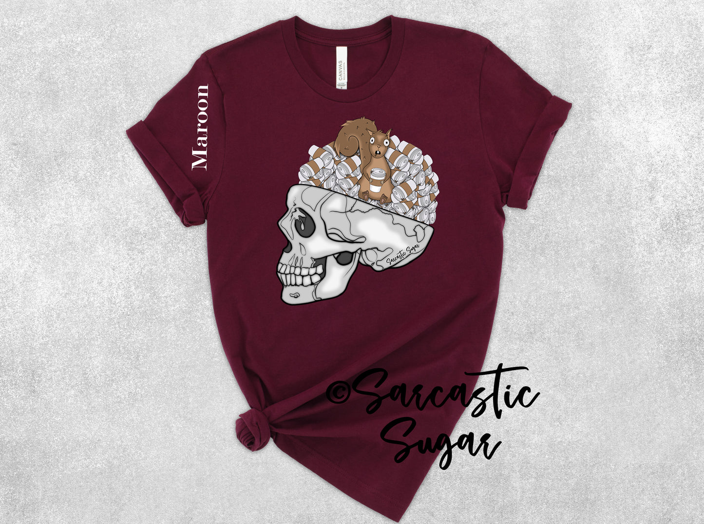 Squirrel Brain Coffee Addict  - Shirt - Exclusive Design - Made to Order